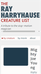 Mobile Screenshot of harryhausen.com